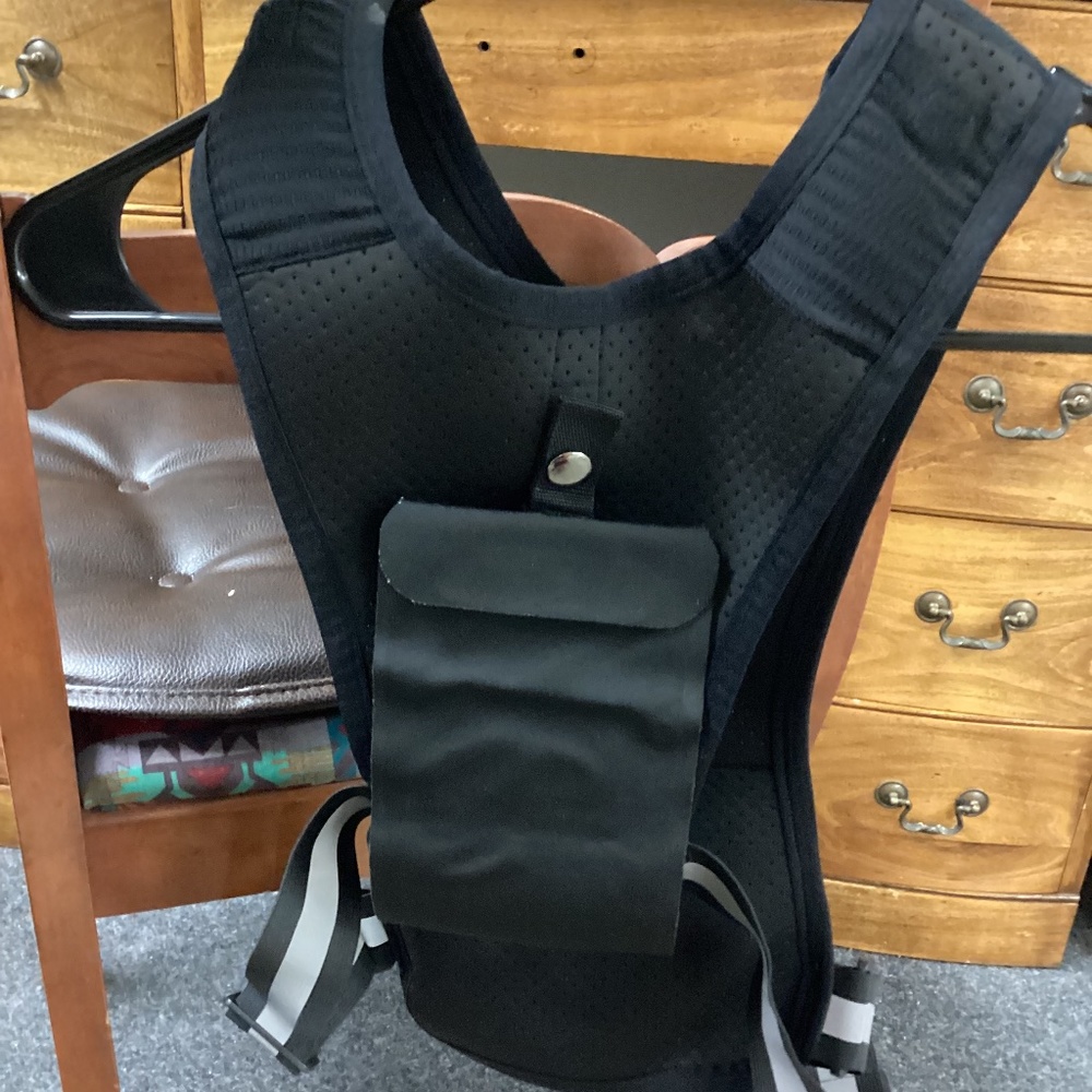 Phone holder running vest, small/medium